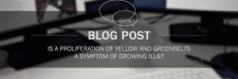 Is a proliferation of yellow and greenbelts a symptom of growing ills?