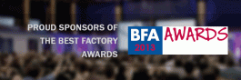Proud sponsors of the Best Factory Awards 2013