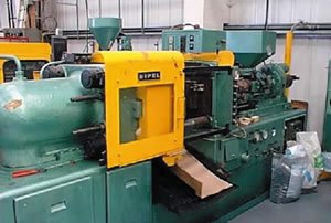 image of injection moulding machine