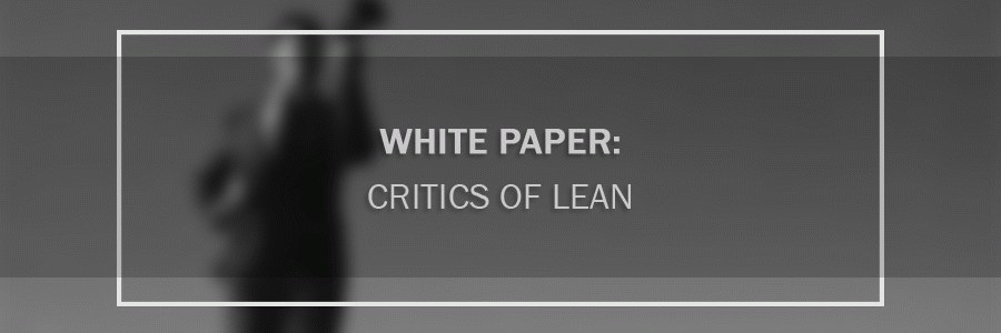 WhitePaper Critics of Lean