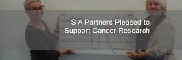 cheque award to cancer research