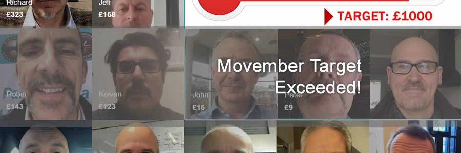 image of all who tool part int he Movember challenge
