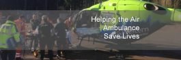 robin being put on ambulance